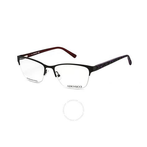 Adensco Ladies Black Square Eyeglass Frames Ad22100030053 716736111285
