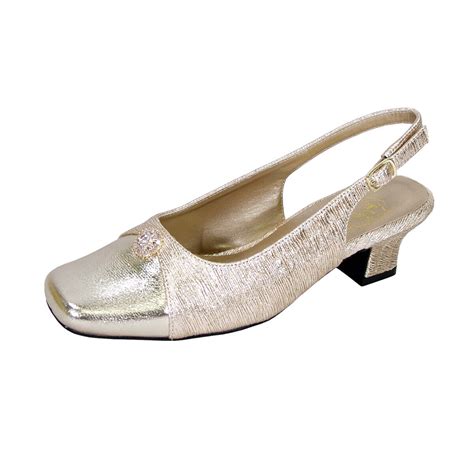 👠 Floral Jolie Womens Wide Width Slingback Low Heel Dress Shoes 👠 Ebay