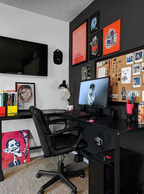 20 Coolest Boys Bedroom Ideas With Computer Gaming Desks