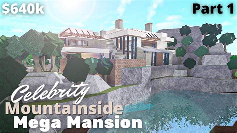 Celebrity Mountainside Mega Mansion Bloxburg Build Part 12 Roblox