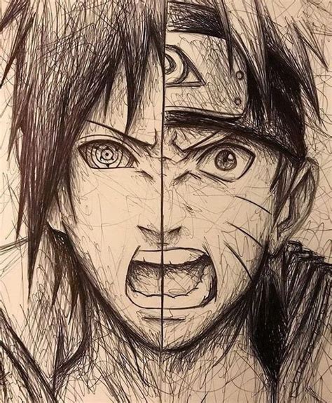 Split Drawing Black And White Pencil Sketch How To Draw Manga Anime