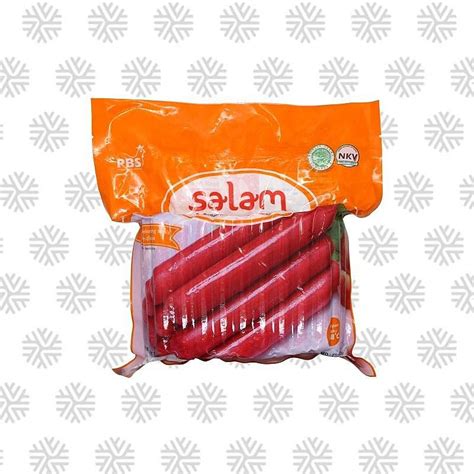 Frozen Salam Salam Sosis Ayam Merah Pendek 1kg • Frozen Food Store