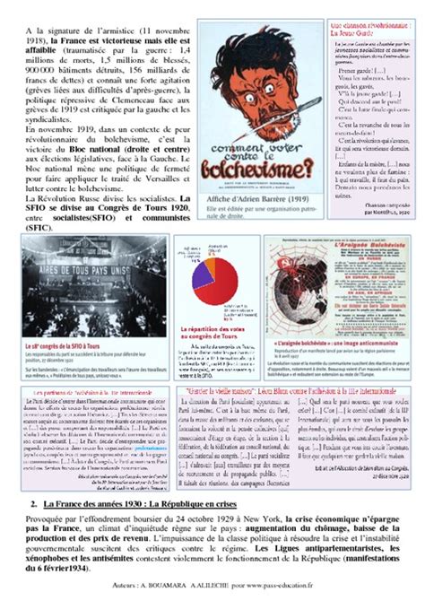 Lentre Deux Guerre Fiche De Revision eme Communauté MCMS