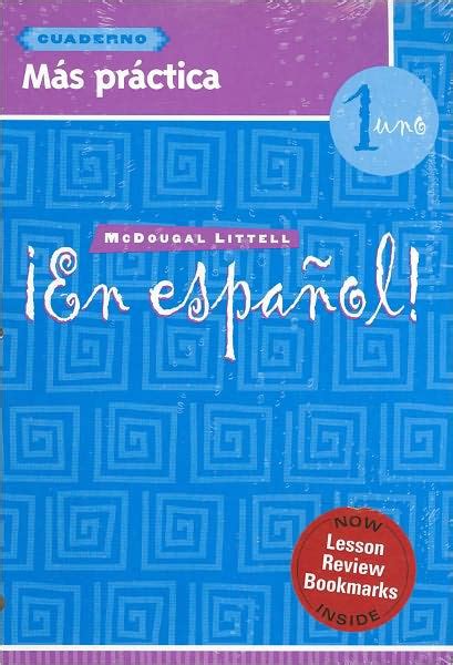En Espanol Mas Practica Cuaderno Workbook With Lesson Review