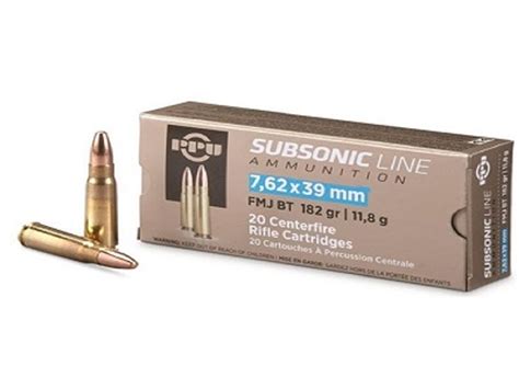 Atomic Ammunition 762x39mm Tactical Cycling Subsonic 00474 220 Grain