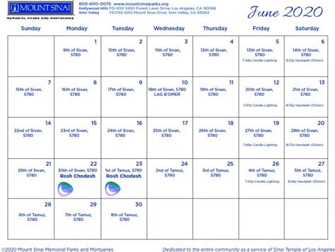 April 2020 Jewish Holidays Calendar Print Example Calendar Printable