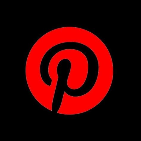 Red And Black Pinterest Icon Snapchat Icon Ios App Icon Design