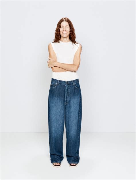 Blue Drop Lyocell Low Rise Baggy Jeans Raey Matchesfashion Us