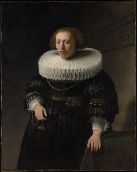 Rembrandt Rembrandt Van Rijn Portrait Of A Woman Probably A Member