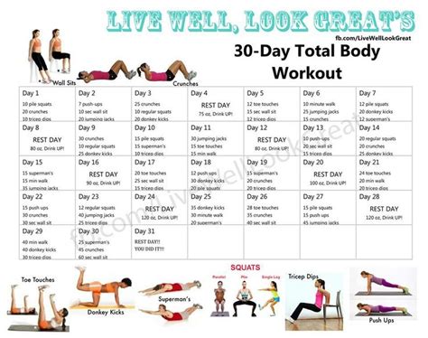 5 day workout plan for beginners. 30 day workout plan at home, boot camp vacation usa, best ...