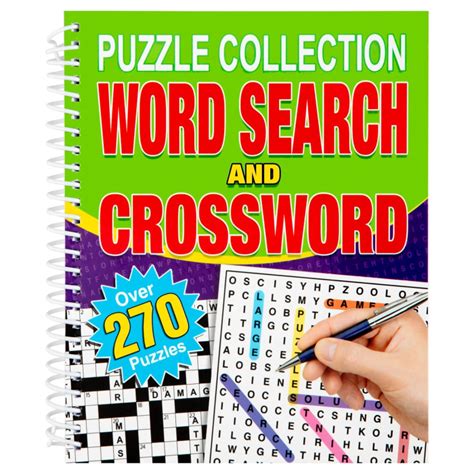 Large Print Puzzle Book Word Search And Crossword Books Bandm