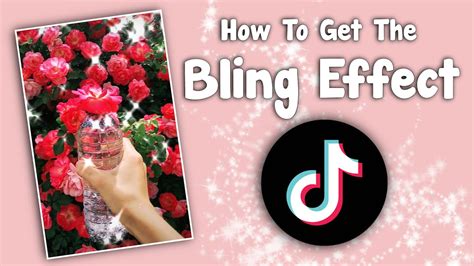 How To Get The Bling Effect On A Tiktok Video Youtube