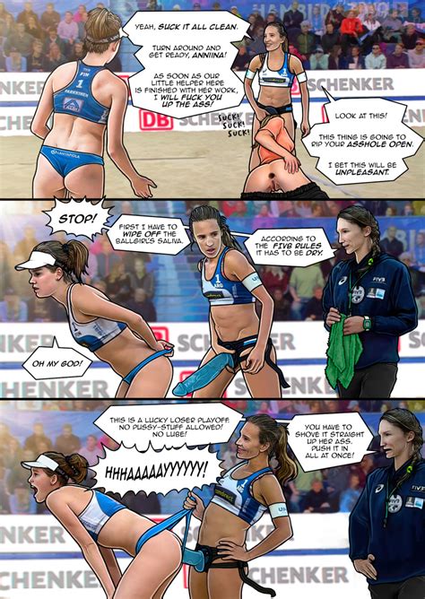 rule 34 ana gallay anal anal sex anniina parkkinen beach volleyball buggery comic dialogue