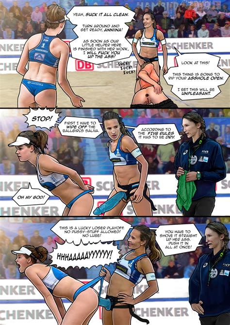 Rule 34 Ana Gallay Anal Anal Sex Anniina Parkkinen Beach Volleyball Buggery Comic Dialogue