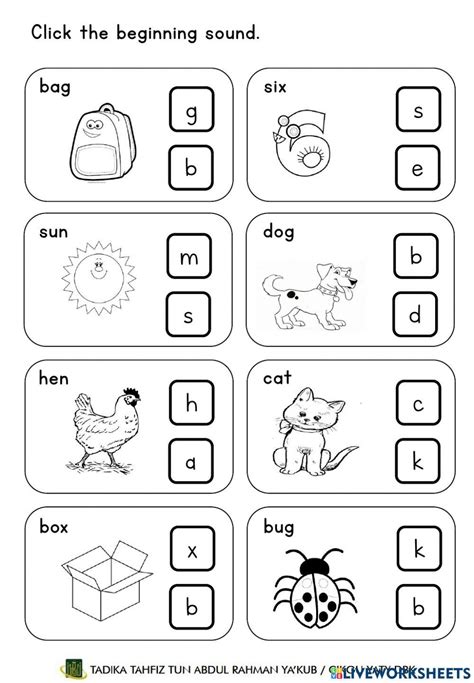 Phonic Sound Activity Live Worksheets