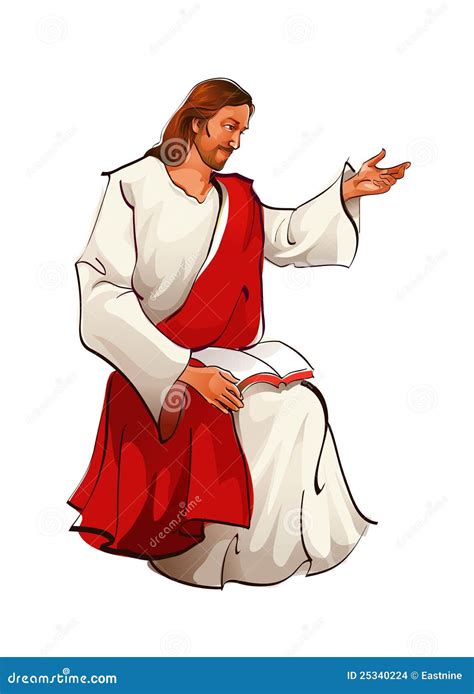 Side View Of Jesus Christ Sitting Stock Images Image 25340224