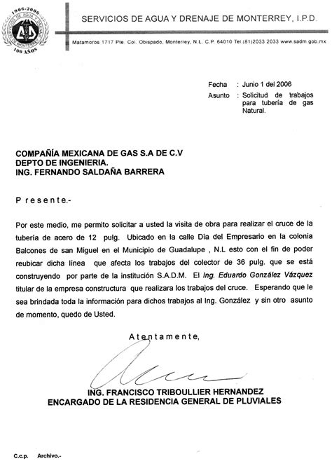 Una carta de solicitud es entonces un escrito que detalla un pedido. Gebnor