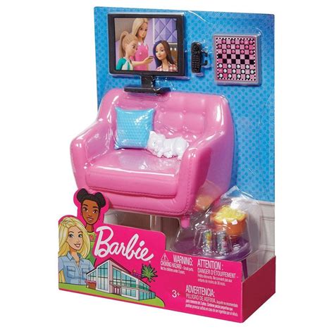 Acessórios Para Boneca Barbie Móveis Da Casa Sala De Estar Mattel Superlegalbrinquedos