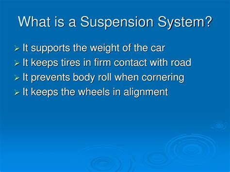 Ppt Suspension Systems Powerpoint Presentation Free Download Id