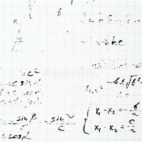 Trigonometry Math Equations And Formulas Stock Photo Image Of