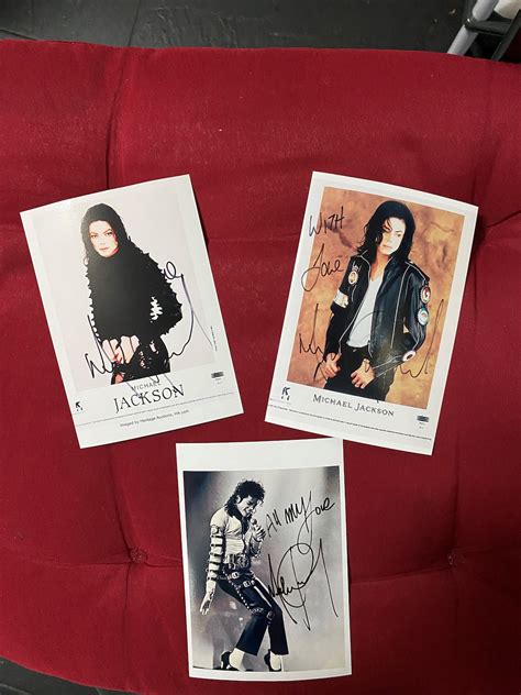 Michael Jackson Signed Autograph Photo Reprint Etsy