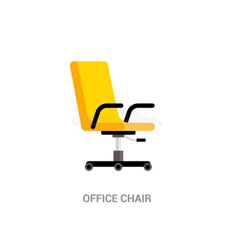 Office Chair Icon Desk Vector Work Seat Armchair Business Office Chair