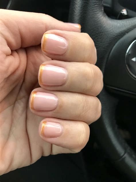 A Little Pink And Rose Gold French Manicure Will Look So Good On The