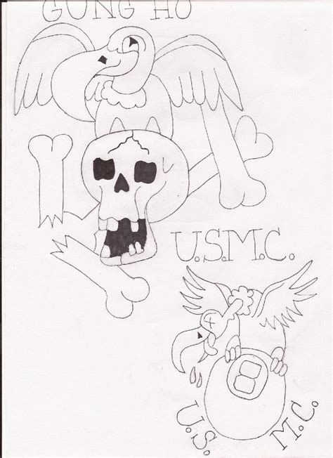 Sailor Jerry Tattoo Stencil By Katelynrocco On Deviantart