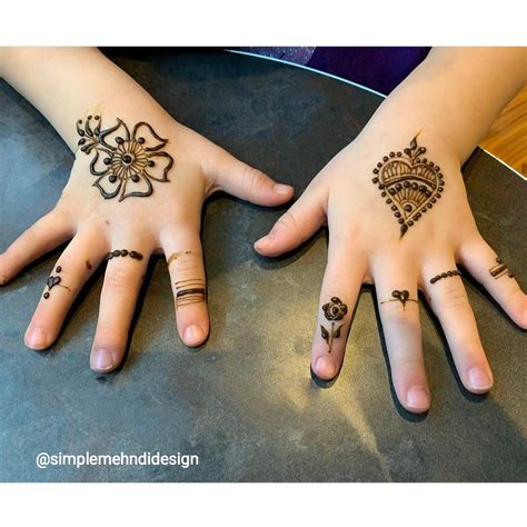 51 Mehndi Designs For Kids Simple Yet Adorable Wedbook