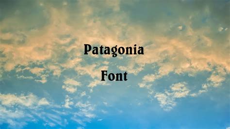 Patagonia Font Free Download Free Download Cofonts