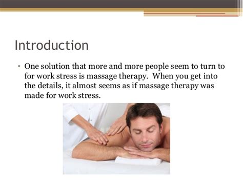 How Massage Therapy Can Relieve Work Stress