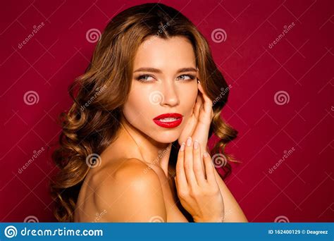 Close Up Portrait Of Nice Attractive Stunning Confident Feminine Wavy