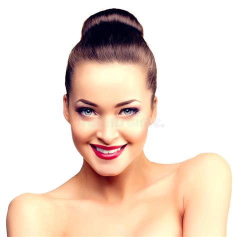Beautiful Model Woman In Beauty Salon Makeup Young Modern Girl I Stock Image Image Of Closeup