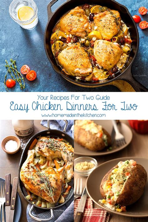 Chicken Dinner Ideas For Two Easy Chicken Dinners For Two Homemade In