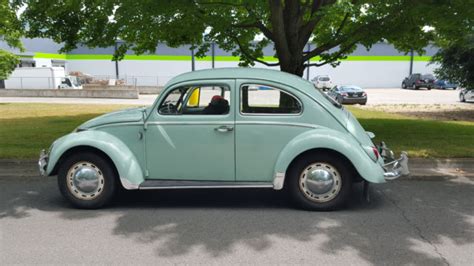 Classic 1964 Volkswagen Beetle Seafoam Green Original Engine