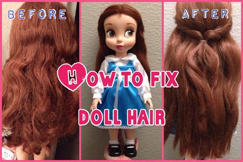 How To Fix A Dolls Frizzy Tangled Hair And Fixer Upper I Bought This Doll From A Thrift Store