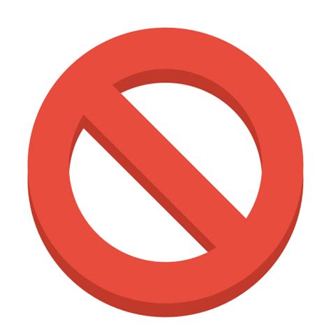 Red Ban Symbol Png Png All