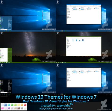 Windows 10 Themes Final For 7 By Sagorpirbd On Deviantart