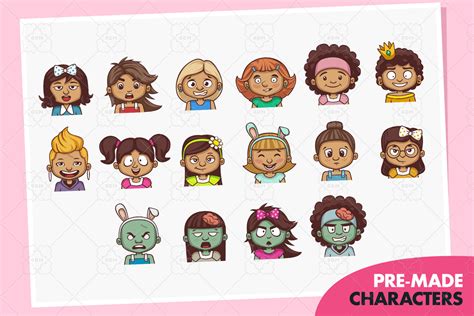 Kids Avatars Creator 80 Characters Gamedev Market