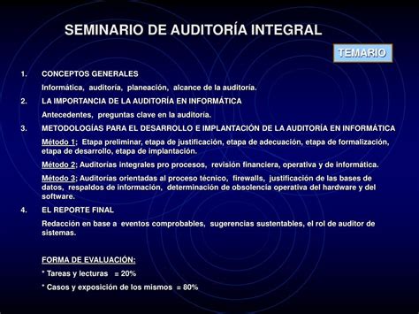 Ppt Seminario De AuditorÍa Integral Powerpoint Presentation Free