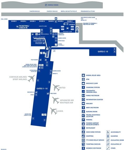 Phoenix Airport Terminal Map
