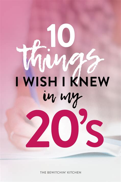 10 Things Ive Learned In My 20s The Bewitchin Kitchen