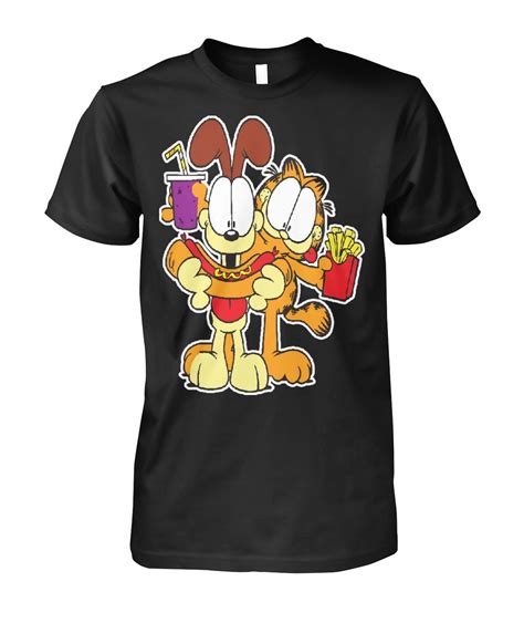 Maybe you would like to learn more about one of these? Garfield And Odie Hugging Tshirt - Viralstyle | Mens tops ...