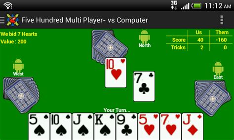 Five Hundred Card Game Multi Player Game Lets Play Android Forums