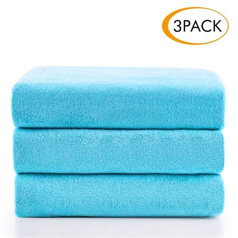 2020 popular 1 trends in home & garden, sports & entertainment, women's clothing, mother & kids with bath towel large microfiber and 1. Microfiber Solid Bath Towel Set 3 Piece (27"x 55"),Super ...