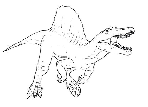 36 Spinosaurus Dinosaur Coloring Pages