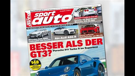 Heft Sport Auto 02 2014 Porsche 911 Turbo S Besser Als GT3 AUTO