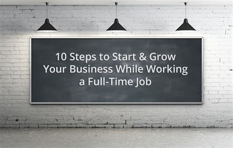 A Blackboard With The Words 10 Steps To Start And Grow Your Business