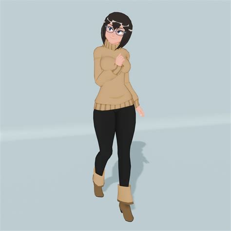 Polly Low Poly Anime Character Free Vr Ar Low Poly 3d Model Rigged Cgtrader