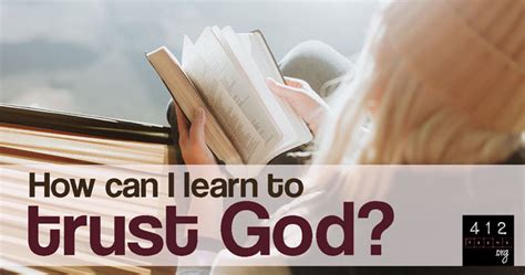 How Can I Learn To Trust God